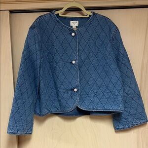 Kate Spade Blue Quilted Jacket